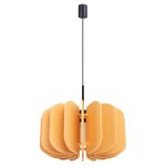 Lampa wisząca pojedyncza żółta 146 cm MULA 45