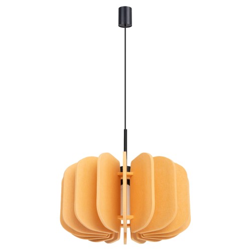 LAMPAMI - lampa wisząca pojedyncza, nowoczesna żółta lampa, lampa dziecięca, lampa do pokoju dziewczynki, modna lampa do salonu MULA 45 żółta