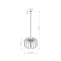 LAMPAMI - modna lampa do salonu MULA 45 żółta szkic