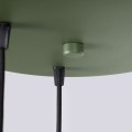 LAMPAMI - lampa wisząca nowoczesna, lampa nad stół do jadalni, lampa sufitowa wisząca potrójna, żyrandol nad stół ESTRIA 3P beżowa/zielona oliwka