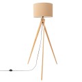 LAMPAMI - lampa podłogowa do salonu, lampa podłogowa do sypialni, lampa podłogowa nowoczesna, nowoczesna lampa stojąca podłogowa beżowa NATT taupe