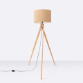 LAMPAMI - lampa podłogowa do salonu, lampa podłogowa do sypialni, lampa podłogowa nowoczesna, nowoczesna lampa stojąca podłogowa beżowa NATT taupe