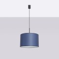 LAMPAMI - klasyczna lampa wisząca do salonu, lampa do salonu, niebieska lampa do sypialni, żyrandol do salonu NEVIA granat