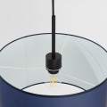 LAMPAMI - klasyczna lampa wisząca do salonu, lampa do salonu, niebieska lampa do sypialni, żyrandol do salonu NEVIA granat