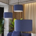 LAMPAMI - klasyczna lampa wisząca do salonu, lampa do salonu, niebieska lampa do sypialni, żyrandol do salonu NEVIA granat