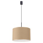 Klasyczna lampa wisząca beżowa pojedyncza 137 cm NEVIA taupe