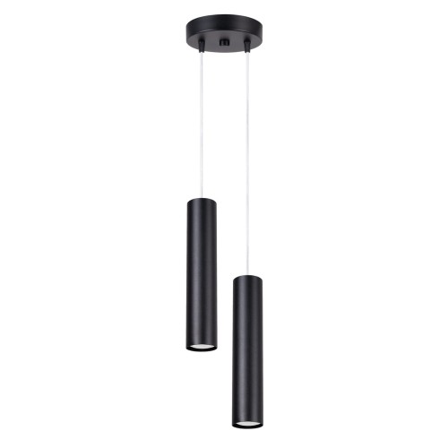 LAMPAMI - tuby sufitowe czarne, lampa sufitowa, lampa nad stół, czarna lampa do jadalni LAGOS 2P czarna