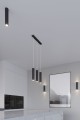 LAMPAMI - tuby sufitowe czarne, lampa sufitowa, lampa nad stół, czarna lampa do jadalni LAGOS 2P czarna