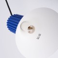 LAMPAMI - lampa nad wyspę kuchenną, lampa do sypialni wisząca, lampa do jadalni , lampa nad stół wisząca, lampa wisząca pojedyncza niebieska ESTRIA 1 biała/ultramaryna
