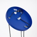 LAMPAMI - lampa wisząca nowoczesna, lampa nad stół do jadalni, lampa sufitowa wisząca potrójna, żyrandol nad stół ESTRIA 3P biały/ultramaryna