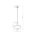 LAMPAMI - modna lampa do salonu szkic