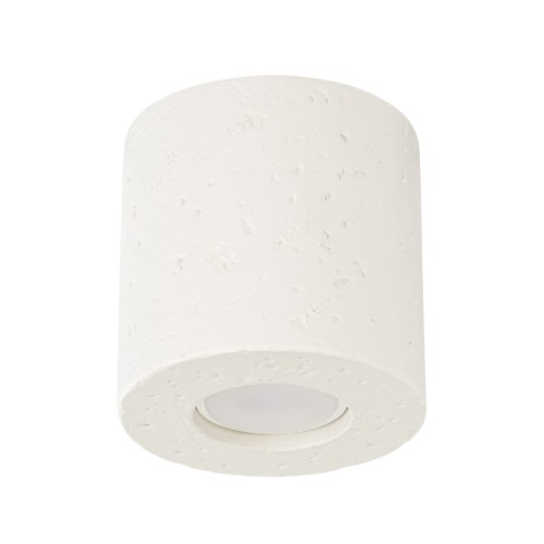 LAMPAMI - lampa sufitowa tuba, tuby sufitowe, lampa punktowa tuba, tuba sufitowa, beżowa lampa sufitowa plafon sufitowy beton oświetlenie punktowe natynkowe