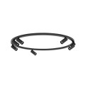 LAMPAMI - nowoczesna lampa sufitowa, lampa sufitowa, lampa do salonu sufitowa, nowoczesna lampa do salonu, czarna lampa sufitowa, lampa czarna sufitowa, lampa przysufitowa FOURTY ROUND Nowodvorski