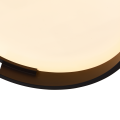 LAMPAMI - lampa led sufitowa, plafon led sufitowy, plafon ledowy sufitowy, plafon sufitowy ledowy, lampa do kuchni Plafon Halo 27 cm czarny LED CCT
