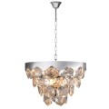 LAMPAMI - żyrandol do salonu, stylowy żyrandol do salonu z kryształkami, żyrandol sufitowy, żyrandol nad stołem, żyrandol nowoczesny, żyrandol glamour GRACE CHROME 6xE14