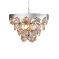 LAMPAMI - żyrandol do salonu, stylowy żyrandol do salonu z kryształkami, żyrandol sufitowy, żyrandol nad stołem, żyrandol nowoczesny, żyrandol glamour GRACE CHROME 6xE14