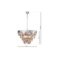 LAMPAMI - żyrandol do salonu, stylowy żyrandol do salonu z kryształkami, żyrandol sufitowy, żyrandol nad stołem, żyrandol nowoczesny, żyrandol glamour GRACE CHROME 6xE14