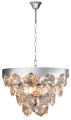 LAMPAMI - żyrandol do salonu, stylowy żyrandol do salonu z kryształkami, żyrandol sufitowy, żyrandol nad stołem, żyrandol nowoczesny, żyrandol glamour GRACE CHROME 6xE14