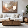 LAMPAMI - złota lampa wisząca nowoczesna klosz kula mleczna, lampa do sypialni, lampa nad stół, nowoczesna lampa do salonu, lampa nad łóżko, lampa kula, lampa wisząca ALIAS GOLD 1xG9 fi 120