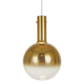 LAMPAMI - złota lampa wisząca nowoczesna klosz szklana kula, lampa do sypialni, lampa nad stół, nowoczesna lampa do salonu, lampa nad łóżko, lampa kula TORONTO 1xGU10
