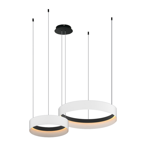 LAMPAMI - lampa ledowa wisząca, nowoczesny żyrandol do salonu, lampa wisząca ledowa, żyrandol do salonu żyrandol do sypialni ORBITA 72W LED