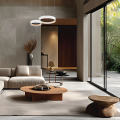 LAMPAMI - lampa ledowa wisząca, nowoczesny żyrandol do salonu, lampa wisząca ledowa, żyrandol do salonu żyrandol do sypialni ORBITA 72W LED