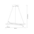 LAMPAMI - lampa ledowa wisząca LORENZO 35W LED 4000K szkic