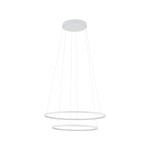 Nowoczesny żyrandol do salonu 140 cm biała lampa ledowa wisząca 3000K 67W CIRCOLO POWER LED