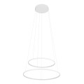 LAMPAMI - biała lampa wisząca, lampa do salonu, lampa ledowa, ledowa lampa wisząca biała, nowoczesny żyrandol do salonu CIRCOLO POWER LED NOWODVORSKI