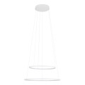 LAMPAMI - biała lampa wisząca, lampa do salonu, lampa ledowa, ledowa lampa wisząca biała, nowoczesny żyrandol do salonu CIRCOLO POWER LED NOWODVORSKI