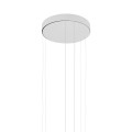 LAMPAMI - biała lampa wisząca, lampa do salonu, lampa ledowa, ledowa lampa wisząca biała, nowoczesny żyrandol do salonu CIRCOLO POWER LED NOWODVORSKI