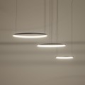 LAMPAMI - czarna lampa wisząca, lampa do salonu, lampa ledowa, ledowa lampa wisząca czarna, nowoczesny żyrandol do salonu CIRCOLO POWER LED NOWODVORSKI