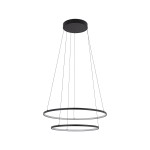 Nowoczesny żyrandol do salonu 140 cm czarna lampa ledowa wisząca 3000K 67W CIRCOLO POWER LED 