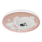 Lampa sufitowa do pokoju dziecka plafon BEAR PINK 34W LED 49 cm