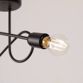 LAMPAMI - nowoczesna lampa sufitowa, czarna lampa do salonu, czarny żyrandol nowoczesny, żyrandol sufitowy, żyrandol nowoczesny, żyrandol czarny LOOP 2