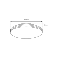 LAMPAMI -  lampa łazienkowa BEVER 16W LED IP44 Ø330 mm szkic