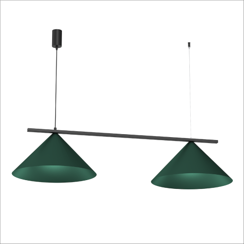 LAMPAMI - lampa nad stół, lampa do jadalni, lampa nowoczesna wisząca, zielona lampa wisząca CAPITAL BLACK/GREEN 2XGX53