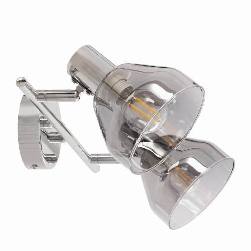 LAMPAMI - lampa do kuchni, oświetlenie kuchenne, oświetlenie korytarza, lampa przysufitowa, oświetlenie w garderobie, plafon sufitowy GRAZIA klosz dymiony