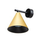 Lampa ścienna z wyłącznikiem złoty kinkiet do czytania 1xGU10 CONE