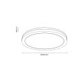 LAMPAMI - lampa łazienkowa MARLON 12W 4000K Czarny IP54 szkic