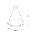 LAMPAMI - lampa ledowa wisząca ORBITA 52W LED szkic