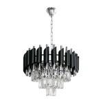 Żyrandol do salonu, żyrandol do jadalni - żyrandol z kryształkami 5xE14 CRISTAL Chrome