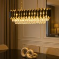 LAMPAMI - żyrandol do salonu, stylowy żyrandol do salonu z kryształkami, żyrandol sufitowy, żyrandol nad stołem, żyrandol nowoczesny, żyrandol glamour CRISTAL 10xE14