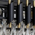 LAMPAMI - żyrandol do salonu, stylowy żyrandol do salonu z kryształkami, żyrandol sufitowy, żyrandol nad stołem, żyrandol nowoczesny, żyrandol glamour CRISTAL 10xE14
