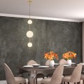 LAMPAMI - nowoczesna lampa wisząca, lampa do salonu, złota lampa ledowa, lampa do sypialni, designerska lampa ledowa, lampa wisząca pionowa Dorado złota LED CCT