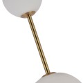 LAMPAMI - nowoczesna lampa wisząca, lampa do salonu, złota lampa ledowa, lampa do sypialni, designerska lampa ledowa, lampa wisząca pionowa Dorado złota LED CCT