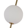 LAMPAMI - nowoczesna lampa wisząca, lampa do salonu, złota lampa ledowa, lampa do sypialni, designerska lampa ledowa, lampa wisząca pionowa Dorado złota LED CCT