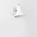 LAMPAMI - lampa ścienna, kinkiet do salonu, kinkiet do czytania, kinkiet do sypialni, lampa na ścianę, biały kinkiet z włącznikiem, kinkiet ścienny biały Astama 1xE27