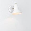 LAMPAMI - lampa ścienna, kinkiet do salonu, kinkiet do czytania, kinkiet do sypialni, lampa na ścianę, biały kinkiet z włącznikiem, kinkiet ścienny biały Astama 1xE27