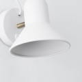 LAMPAMI - lampa ścienna, kinkiet do salonu, kinkiet do czytania, kinkiet do sypialni, lampa na ścianę, biały kinkiet z włącznikiem, kinkiet ścienny biały Astama 1xE27